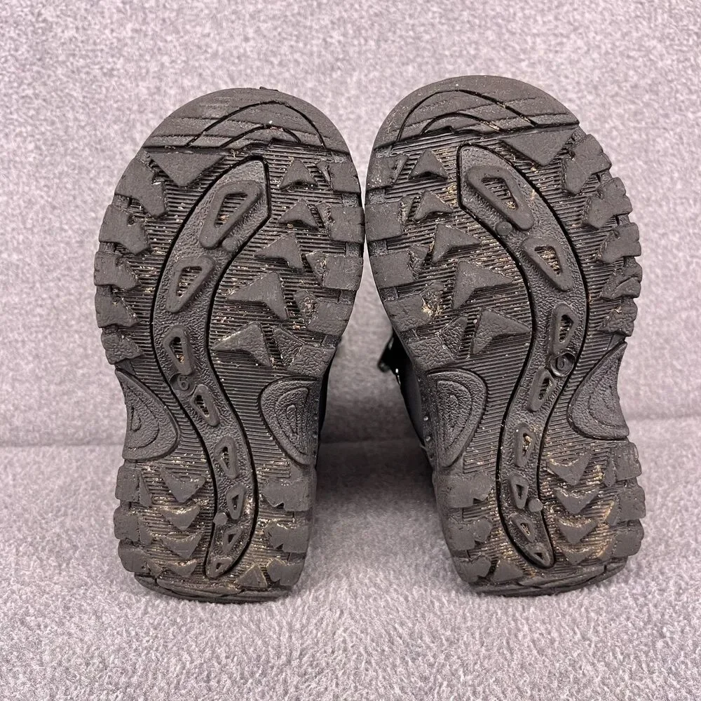 Rugged Bear Boots Kids Size 6 Black Space Rocket Snow Winter Faux Fur Toddler‎